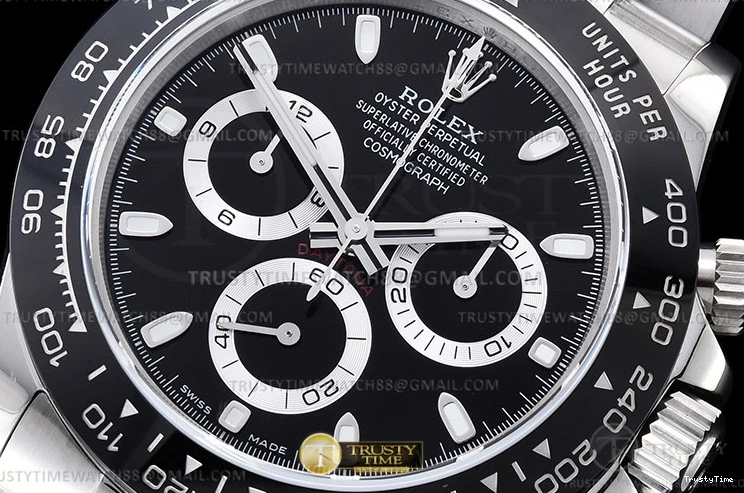 0703 Colorful ROLDYT0436B – Daytona 116500 CER SS SS Black 904L QF V3 SH 949